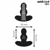 Anal plug addicted toys Hollow Silicone Size M 9.6 cm Photo 4