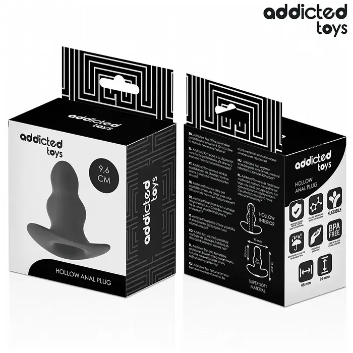 Anal plug addicted toys Hollow Silicone Size M 9.6 cm Photo 7