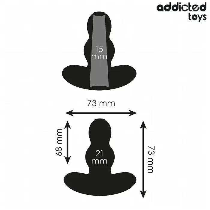 Anālā prolā addicted toys doba silikona S 7,3 cm Photo 4