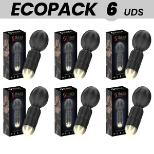 Wand vibrators IBIZA TECHNOLOGY Ibiza Pocket Wand — kompakts portatīvs, vairākas intensitātes, 6 gab. ECOPACKS