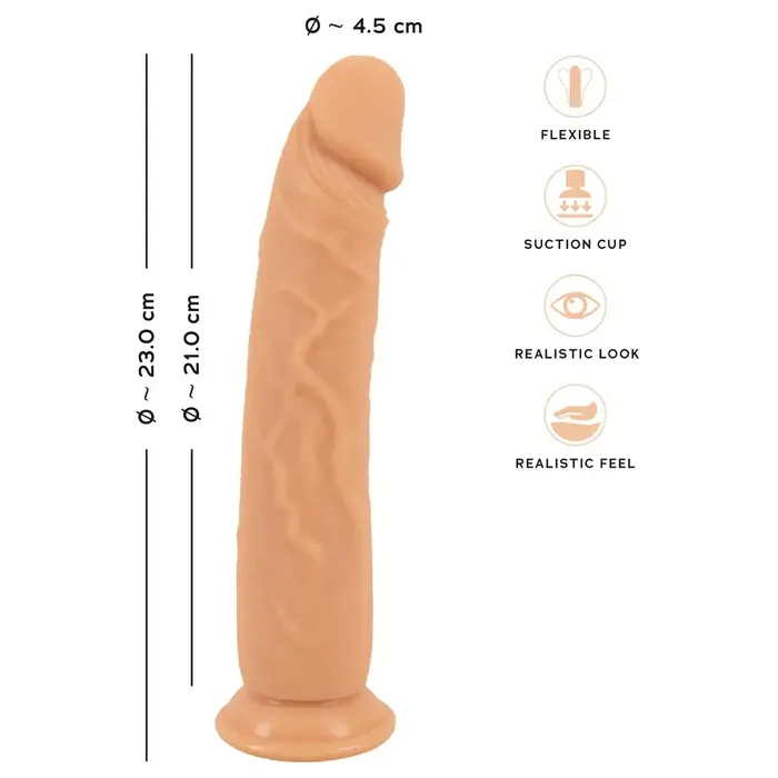 Dildo European Lover Silicone — реалистичный 23 см Photo 12