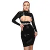 Late X latex shirt 29013661051 — open-cup crop top XL Photo 3