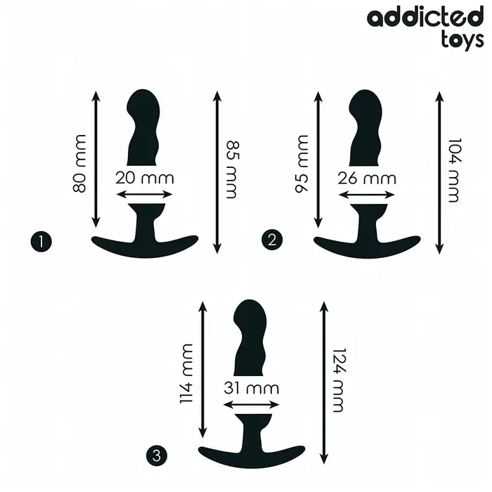 Anal plug set addicted toys D-242830 Photo 4