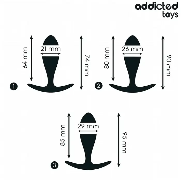 Anal plug set Addicted Toys Model 2 Photo 4