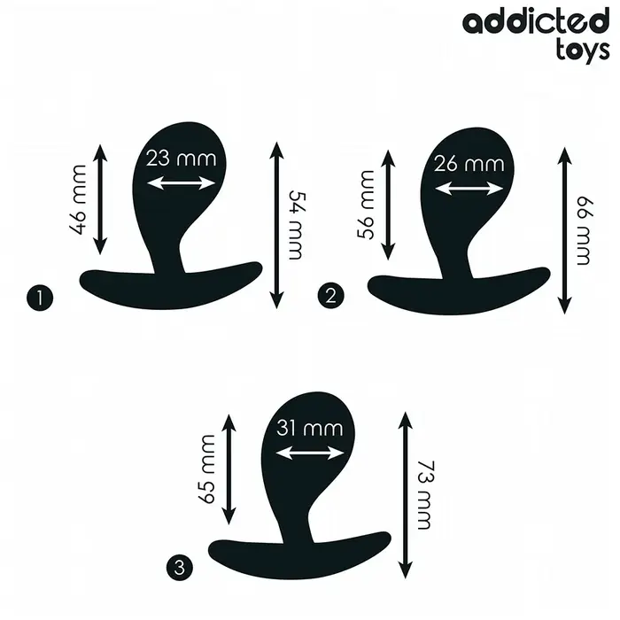 Anal plug set Addicted Toys model 3 Photo 4