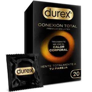 Condoms Durex Total Connection Ultra Fine Plus Latex Free — 20 units, ultra-thin, latex-free