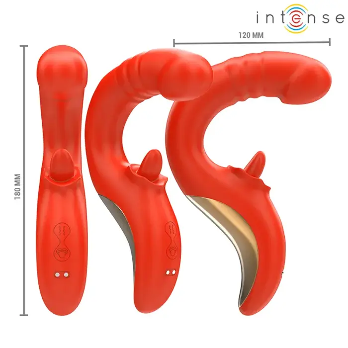 U‑shape vibrator INTENSE Paulina Red Photo 4