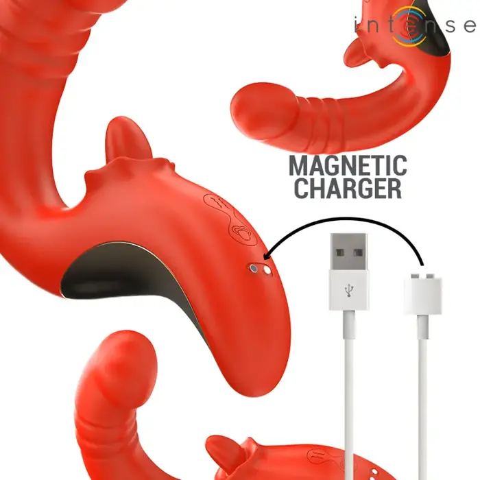 U‑shape vibrator INTENSE Paulina Red Photo 8