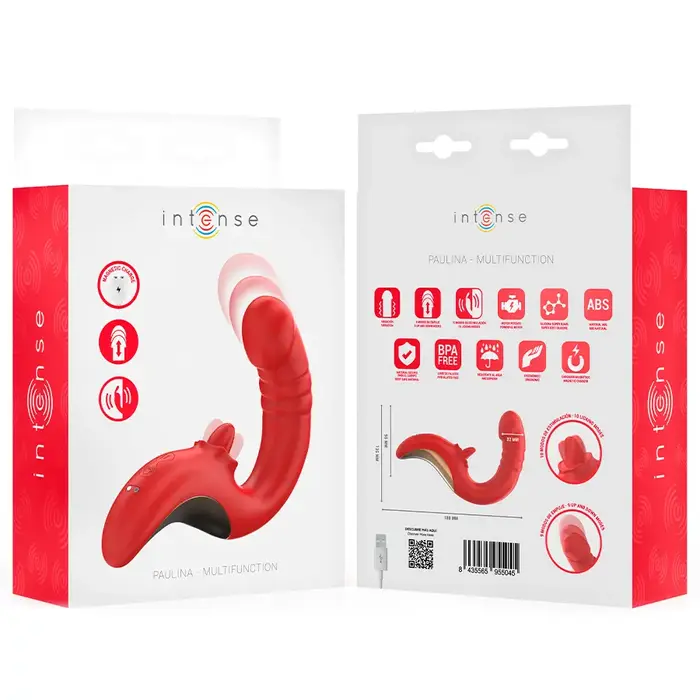 U‑shape vibrator INTENSE Paulina Red Photo 9