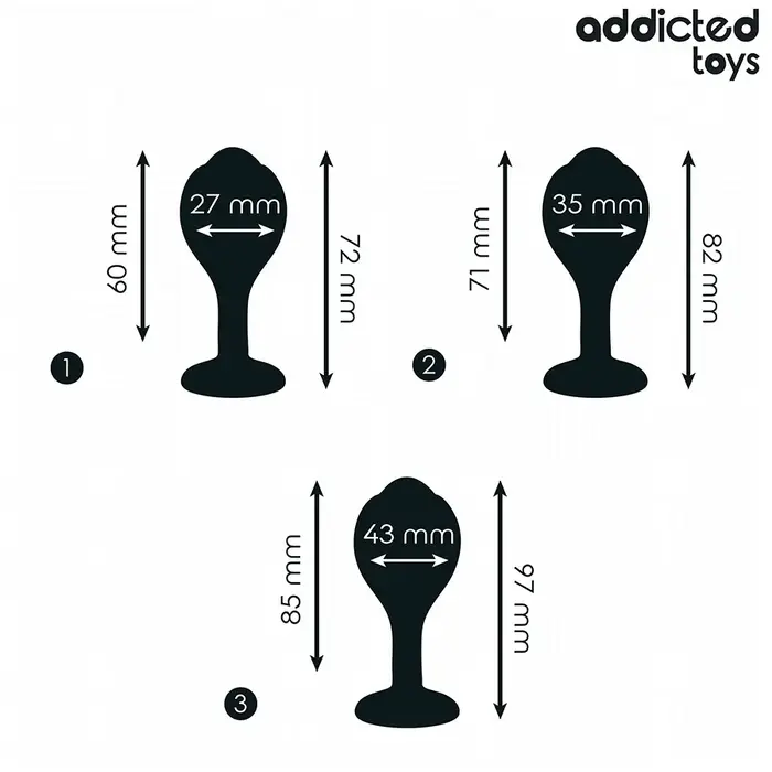 Anal plug set addicted toys D-242833 Photo 4