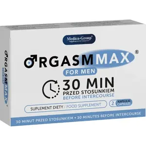 Биодобавка для мужской сексуальной активности MEDICA GROUP ORGASM MAX FOR MEN — 2 капсулы, пробная упаковка