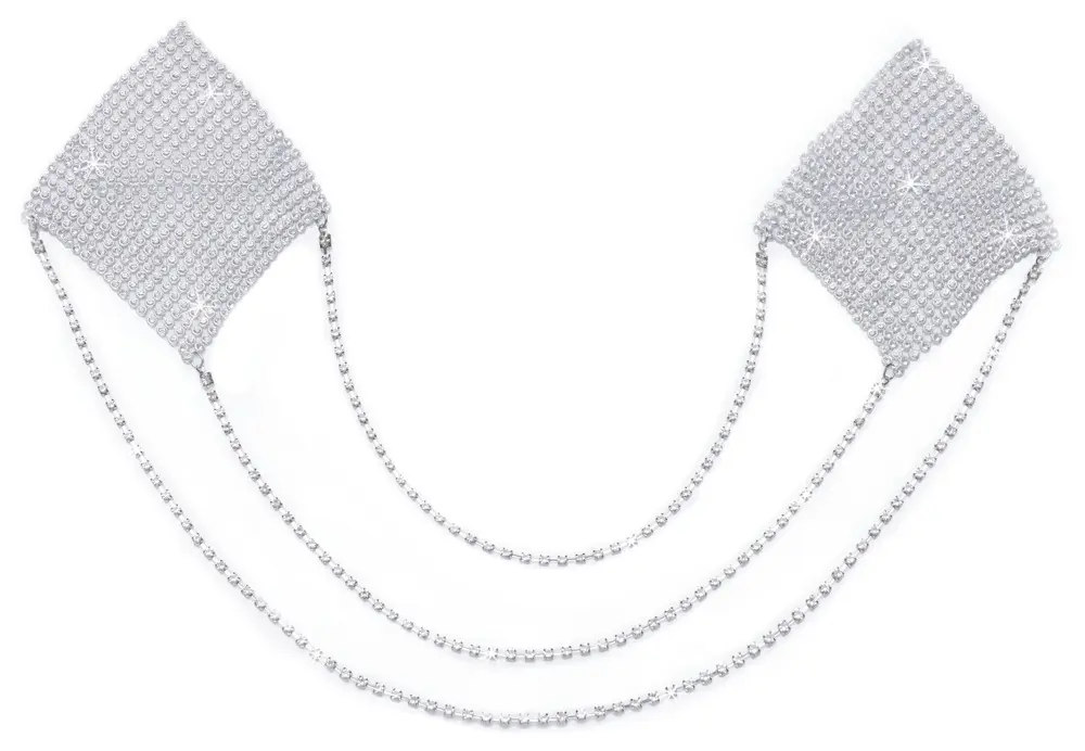 Cottelli Collection Nipple Stickers Square — Nipple Jewellery silver Photo 7