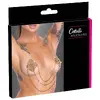 Nipple Stickers Square Cottelli Collection — золотистые, 6,5×6,5 см Photo 1