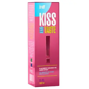 Intt flavored intimate massage oil Kiss and Taste! — 55 ml, blackberry, warming, water-based, edible