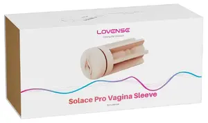 Vagināla uzgaļa ieliktne LOVENSE Solace Pro — mīksts, elastīgs TPE ieliktnis, garums 18 cm, platums 7,2 cm