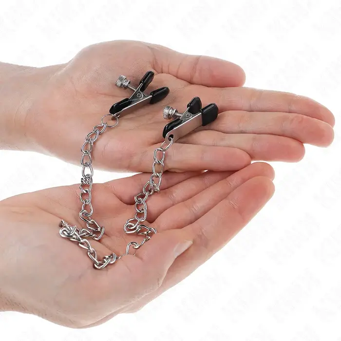 Nipple clamps KINK NIPPLE GRIP flat chain 34 cm Photo 3