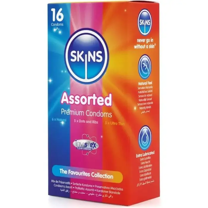 Презервативы SKINS Assorted Premium Pack 16 Photo 2