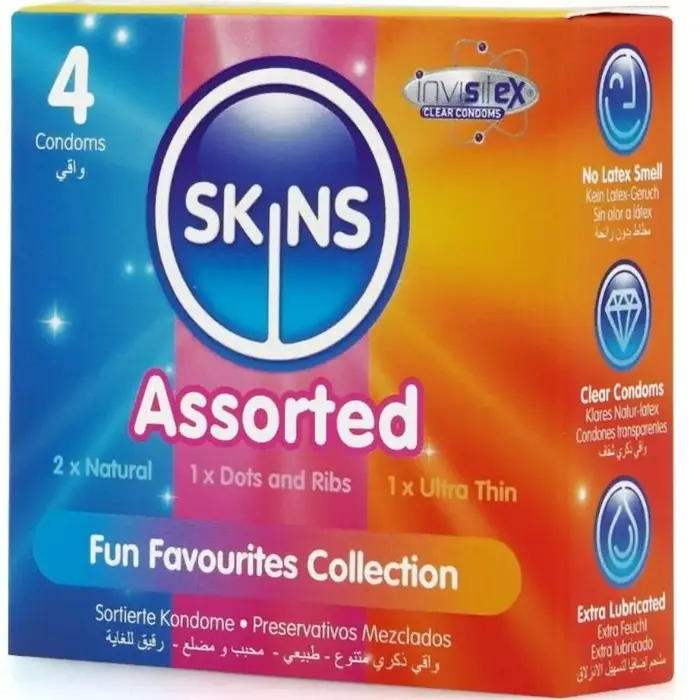 SKINS Assorted Premium Condoms Pack 4 — презервативы Photo 2