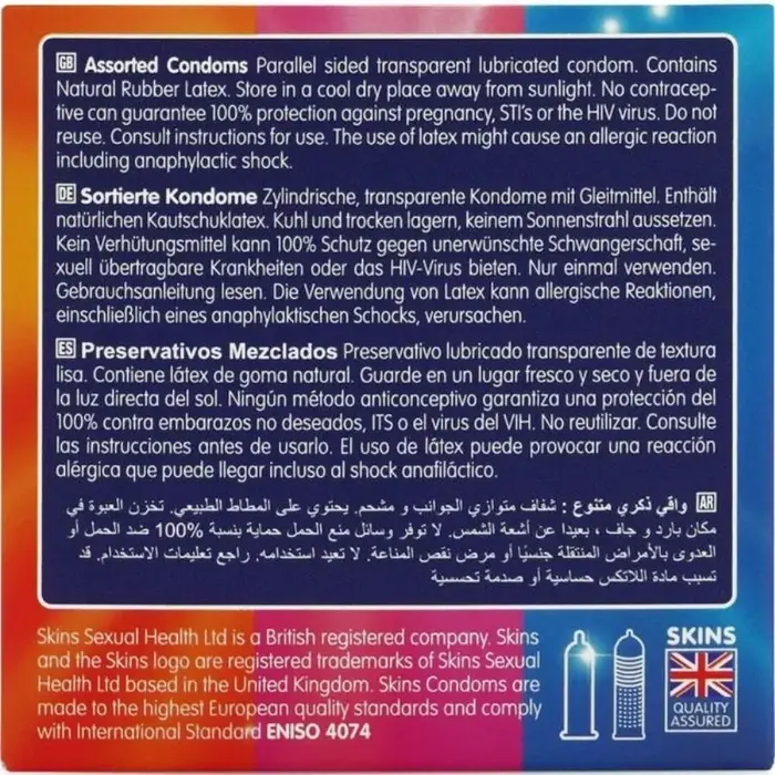 SKINS Assorted Premium Condoms Pack 4 — презервативы Photo 4