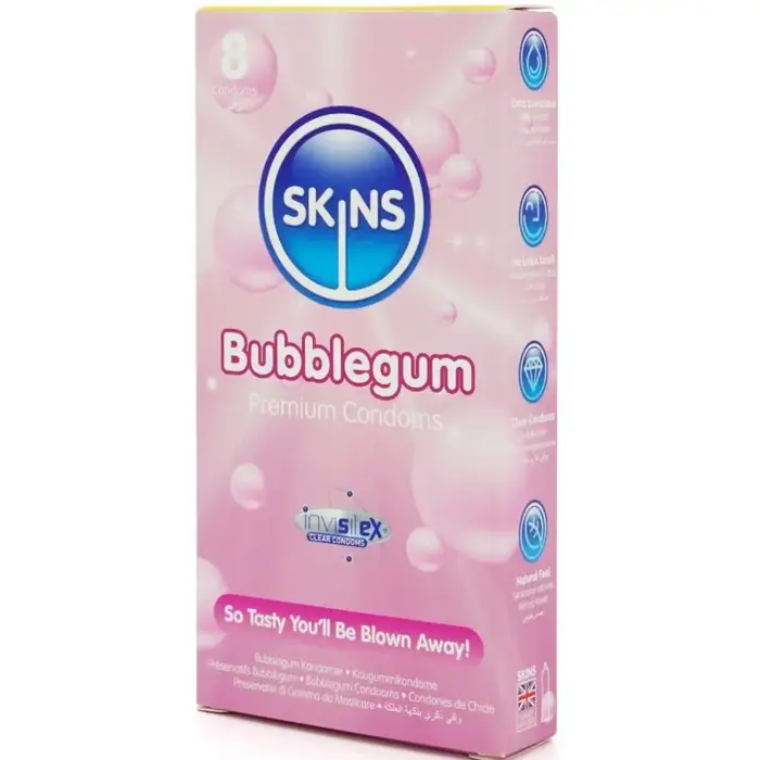 Презервативы SKINS Bubblegum Premium — 8 шт. Photo 2