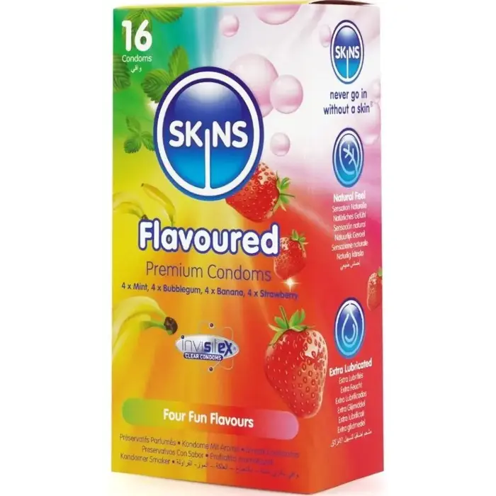 Condoms SKINS Multi Flavors Premium Pack 16 Photo 2