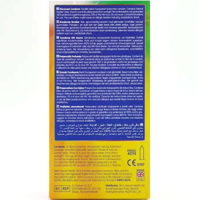 Condoms SKINS Multi Flavors Premium Pack 16 Photo 4