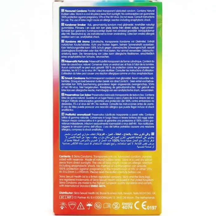 Condoms SKINS Multi Flavors Premium Pack 8 Photo 4