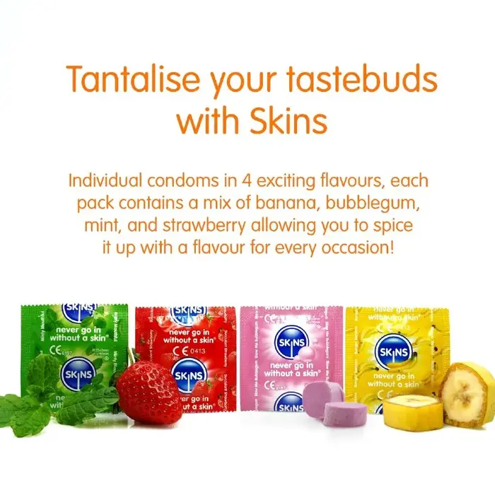 Condoms SKINS MULTI FLAVORS PREMIUM PACK 4 Photo 3