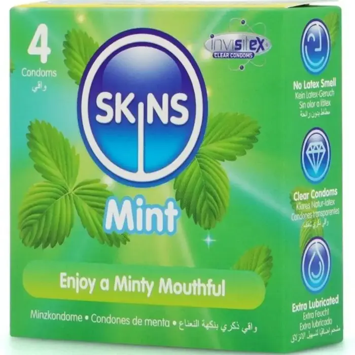 Презервативы SKINS Mint Premium, 4 шт Photo 2