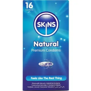 Презервативы SKINS Natural Premium — ультратонкие, упаковка 16 шт.