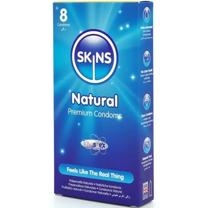 Prezervatīvi SKINS Natural Premium — 8 gab. Photo 2