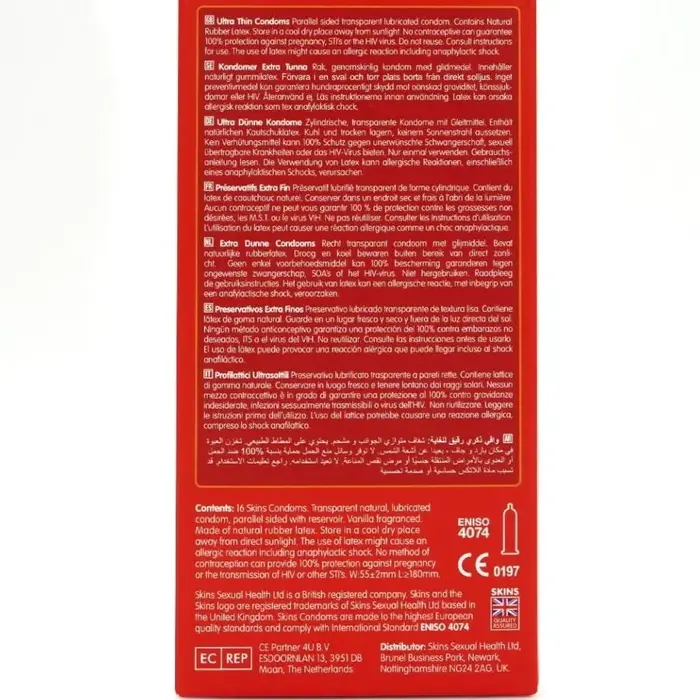 Презервативы SKINS Ultra Thin Premium — 16 шт. Photo 4