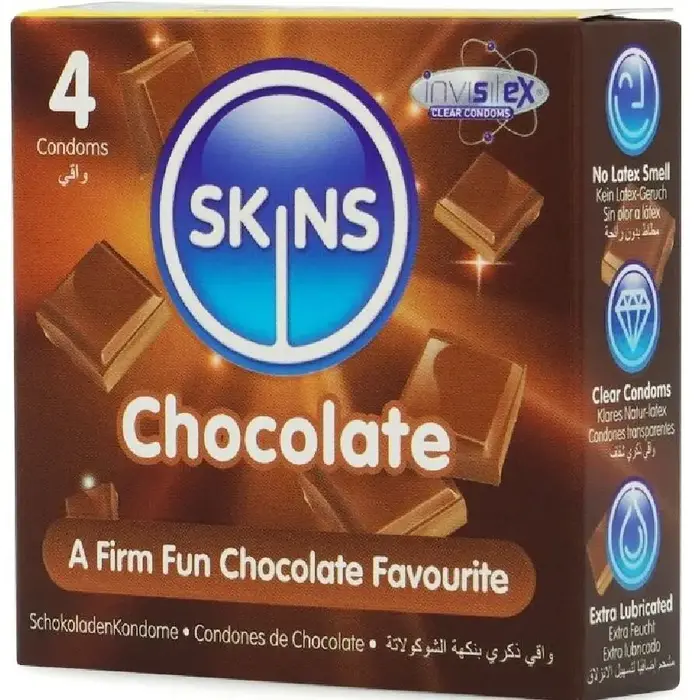 Презервативы SKINS Chocolate — 4 шт. Photo 2