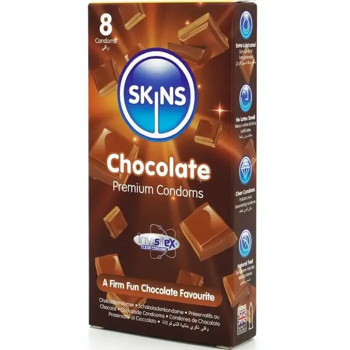 Презервативы SKINS Chocolate Premium — 8 шт. Photo 2
