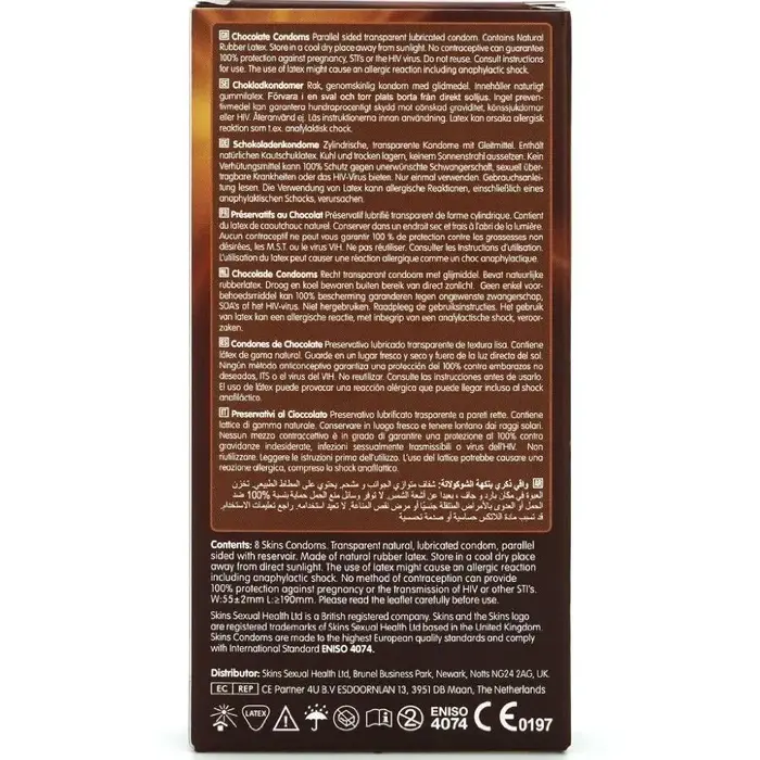 Презервативы SKINS Chocolate Premium — 8 шт. Photo 4