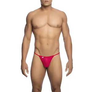 Thong Mob RED Microfiber V-String model D-243551 size S/M — soft breathable microfiber