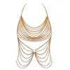 Цепочка для тела Cottelli Collection регулируемая золотистая Photo 7