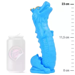 Dildo EPIC D-243352 — skulptēts pūķa dizains, drošs ķermenim materiāls