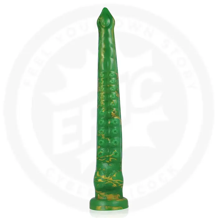 Dildo EPIC HYLOS Green Flash — ergonomisks dizains Photo 7