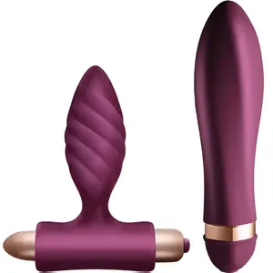 Набор секс‑игрушек CLIMAXIMUM Desire Kit D-244500 — скрученный вибратор и анальная пробка для двойной стимуляции