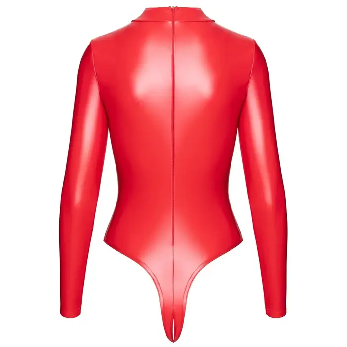 Noir Body red S — обтягивающее боди с длинными рукавами Photo 5