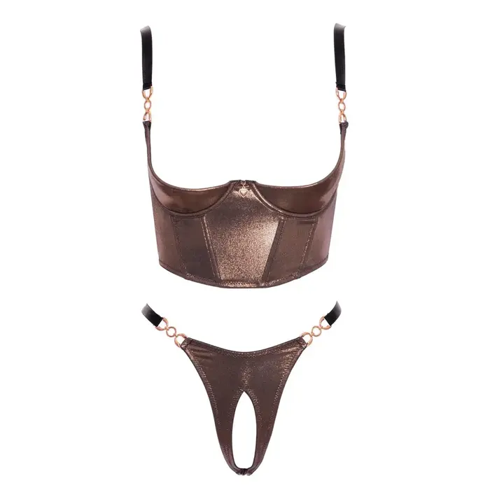 Apakšveļas komplekts abierta fina Shelf Bra Set L Photo 7