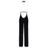 Jumpsuit Noir model M — cold-shoulder halterneck backless Photo 7