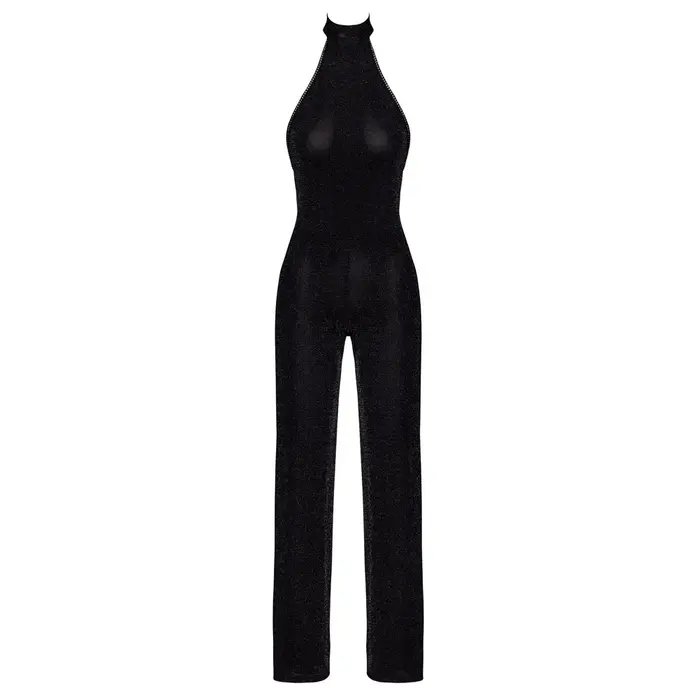 Noir Jumpsuit L — женский cold-shoulder халтер комбинезон Photo 6