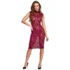 Lace Dress Cottelli Collection — red, size M Photo 3
