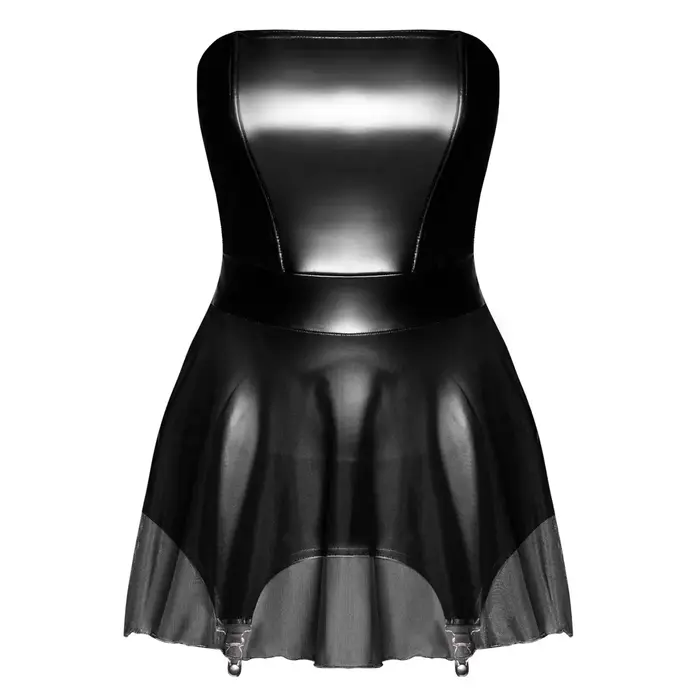 Noir tube mini kleita ar zeķturēm XL Photo 4