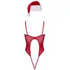Cottelli Collection X-Mas fitted string body and hat S/M Photo 8