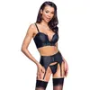 Apakšveļas komplekts Cottelli Collection Top Set rhinestone zip Photo 2