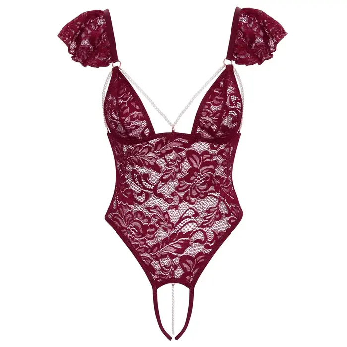 Cottelli Collection Body Pearls XL кружевное боди без шага Photo 6