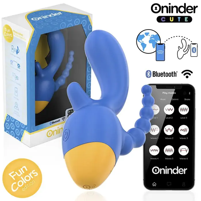Trīskāršs vibrators ONINDER CUTE CUTE LOVE 3 SOME Photo 2